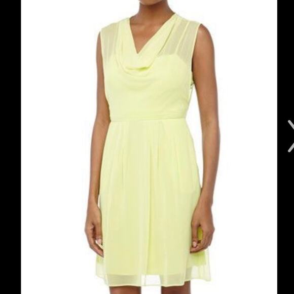 Catherine Malandrino Nina Dress in Limelight size 8 NWT neon spring Easter - Picture 1 of 8